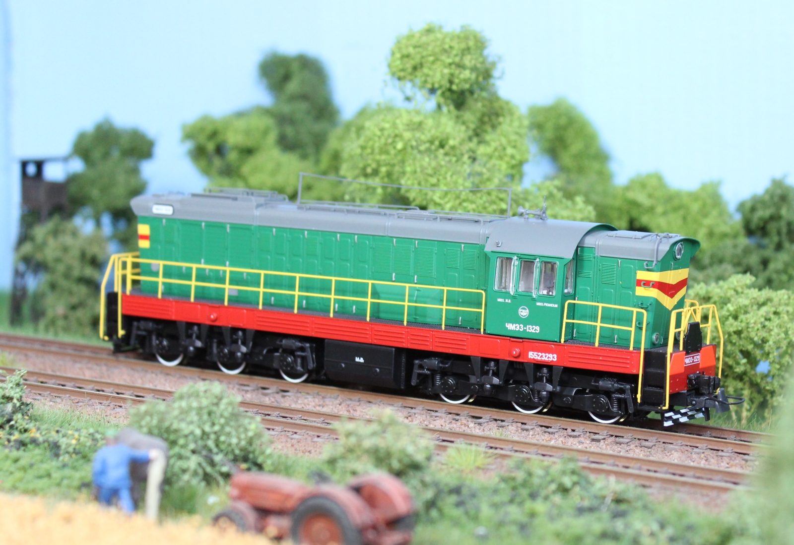 Locomotiva diesel ChME 3, RZD, Roco, scara H0 (1:87)